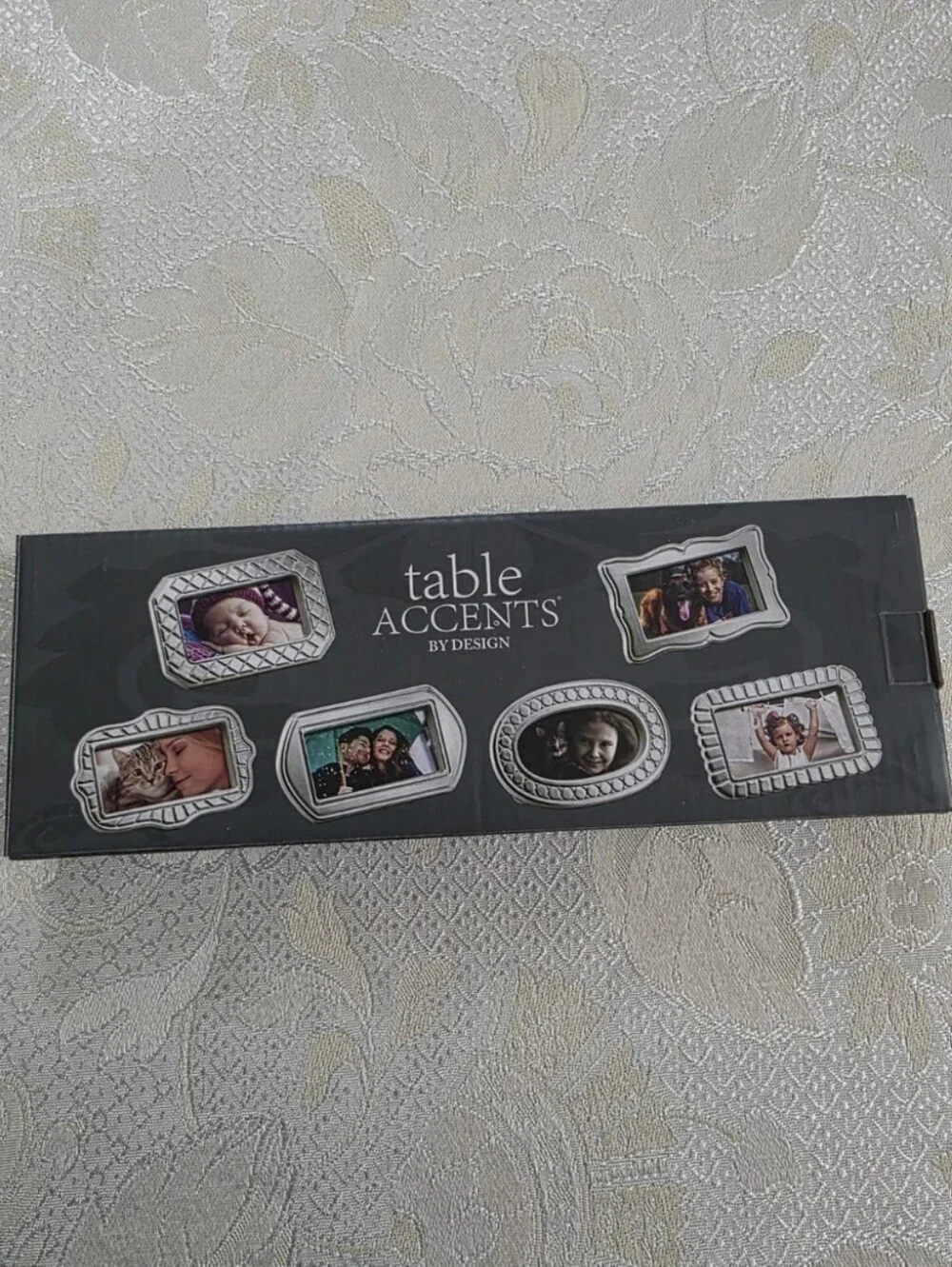 Godinger Silver Small Mini Picture Frames Place Card Holders Set 6 New Rectangle